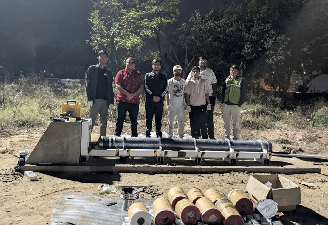 AIC-JKLU Incubated Startup Successfully Conducts Static Fire Test; Initiates Design Enhancements for Next Phase